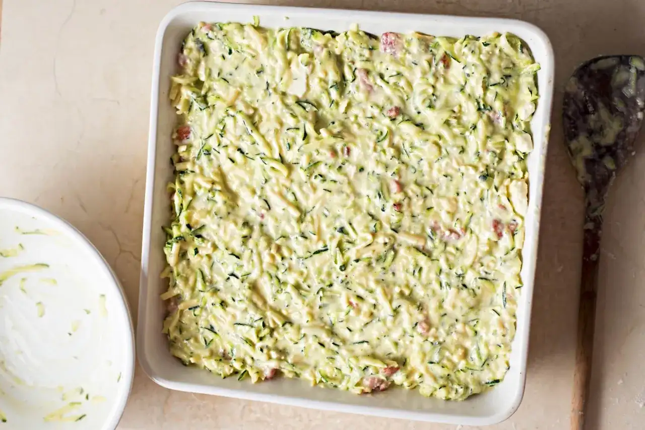Sformato di zucchine al forno, morbido e senza acqua