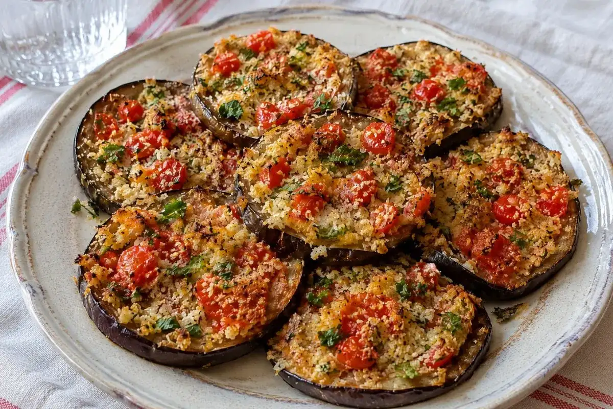 Melanzane in friggitrice ad aria dorate e morbide