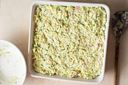 Sformato di zucchine al forno, morbido e senza acqua