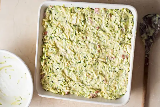 Sformato di zucchine al forno, morbido e senza acqua